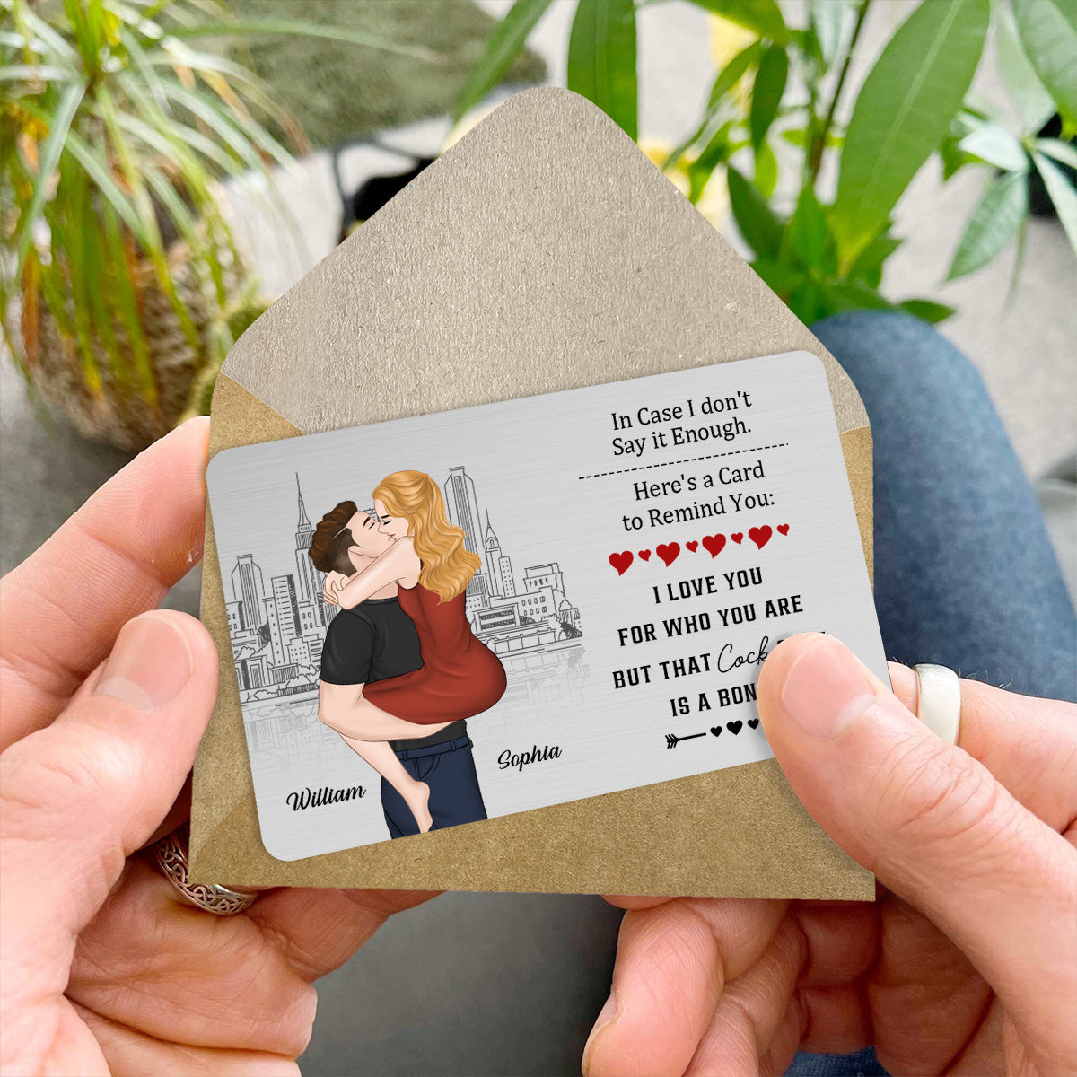 Anniversary Reminder Card - Personalized Wallet Card