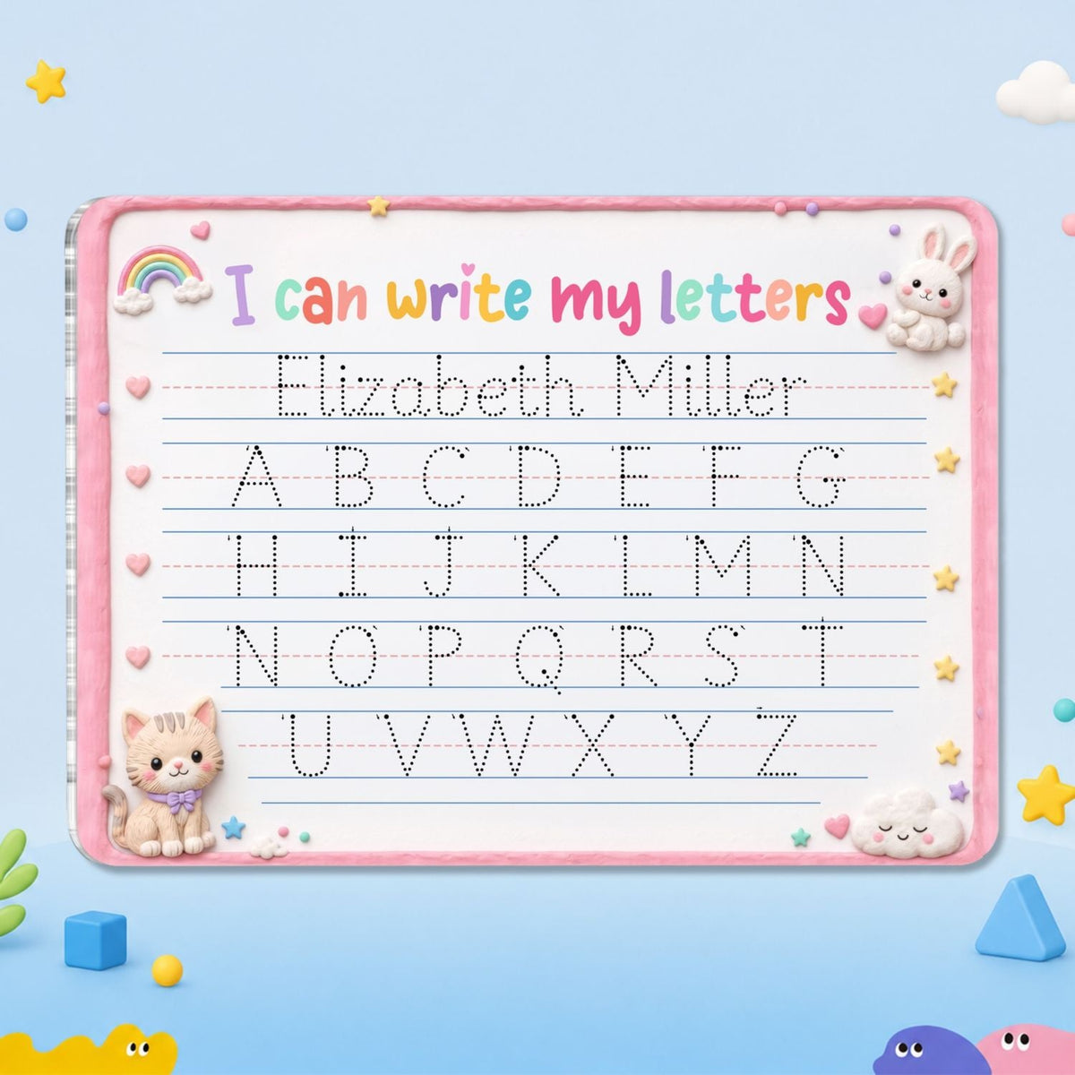 Write My Letters - Personalized Acrylic Tracing Board