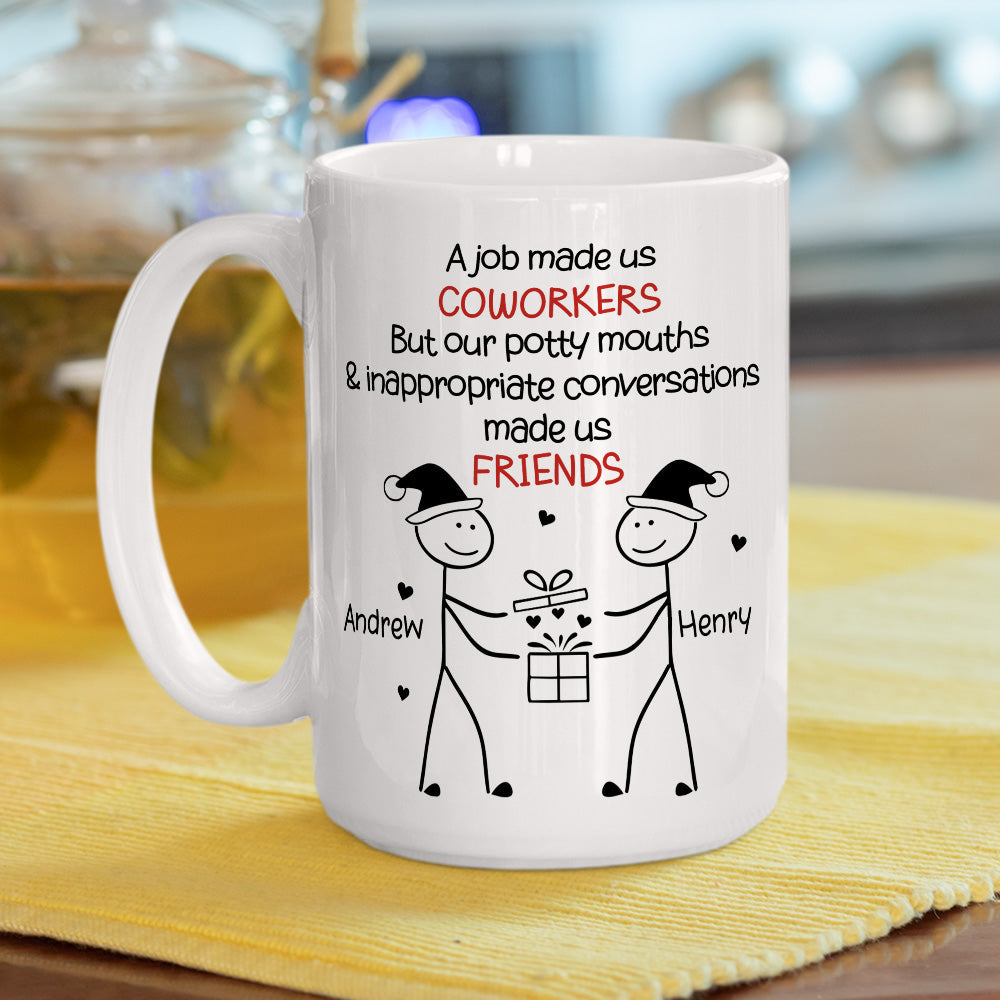 Custom Coworker, Christmas & Birthday Team Appreciation Gift • Work Squad Christmas Gift - Personalized Coffee Mug