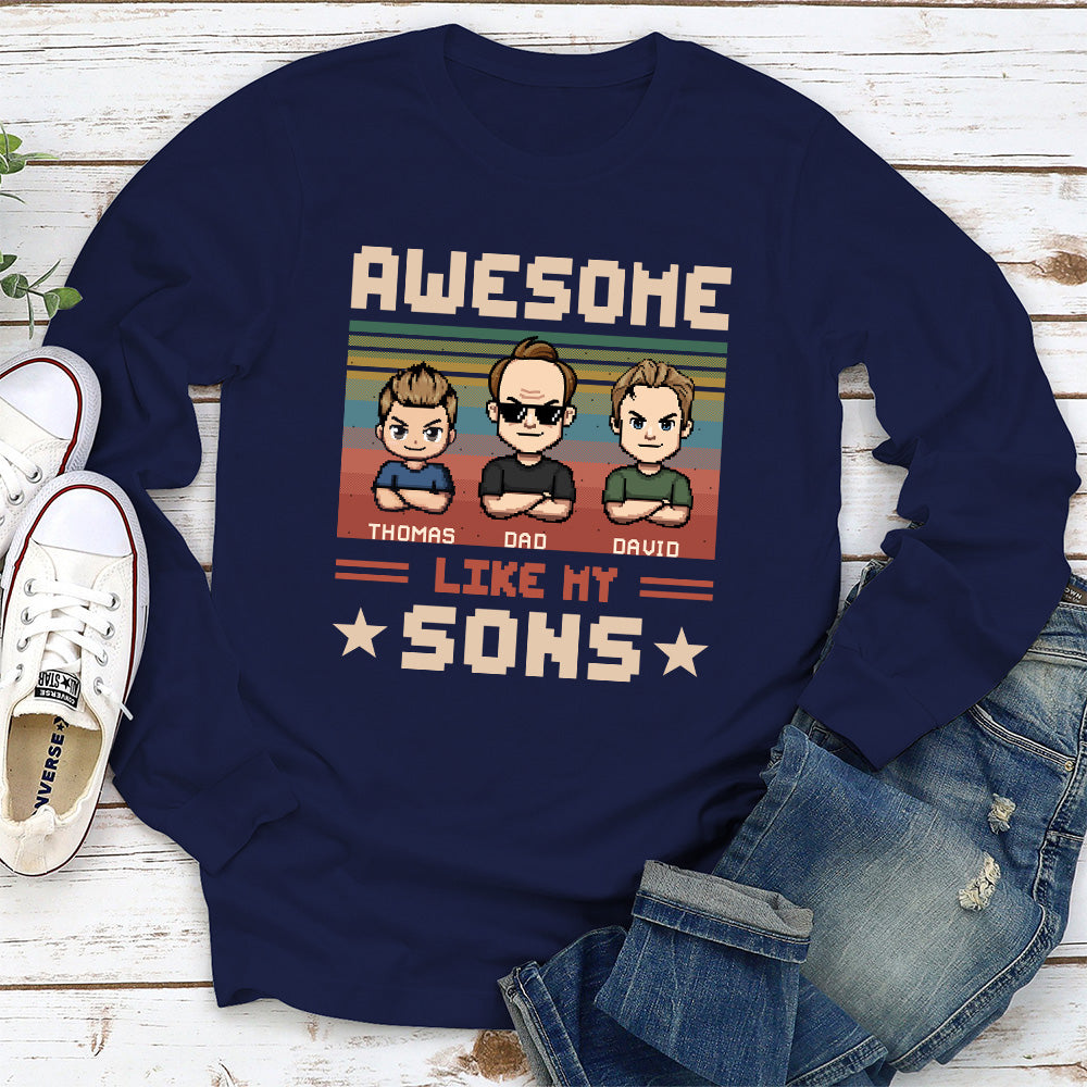 Custom Father's Day, Special Gift for Dad & Grandpa • Awesome Dad And Awesome Daughter - Personalized Shirt
