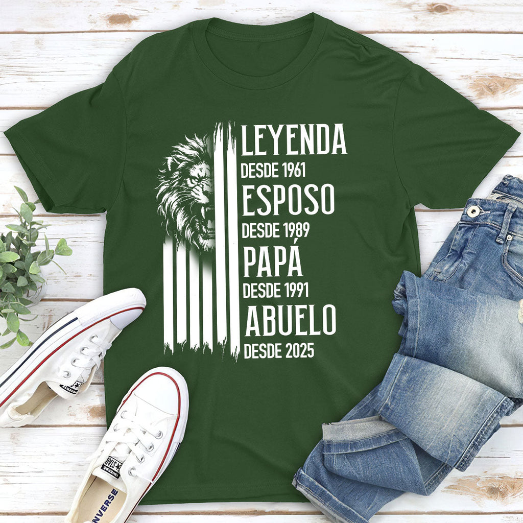 Custom Christmas & Birthday Gift for Dad, Grandpa • El Verdadero Rey – Camiseta Personalizada