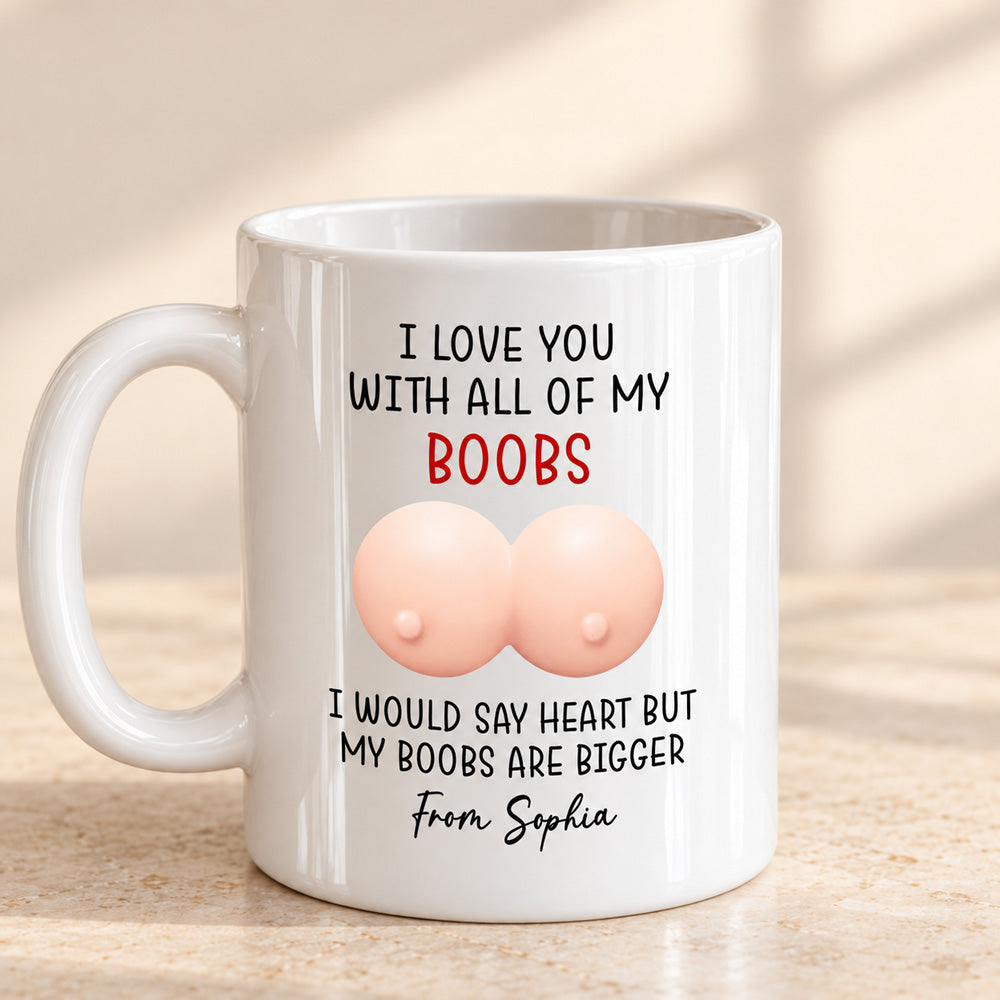 Custom Anniversary Keepsake Gifts For Couple • I Love You - Personalized Squishy Mug