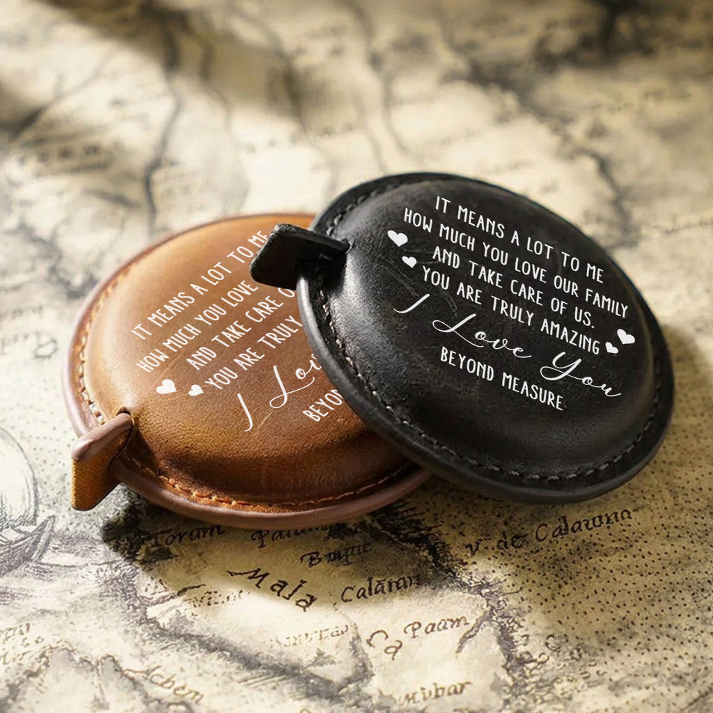 To My Husband - Personalized Leather Tape Measure