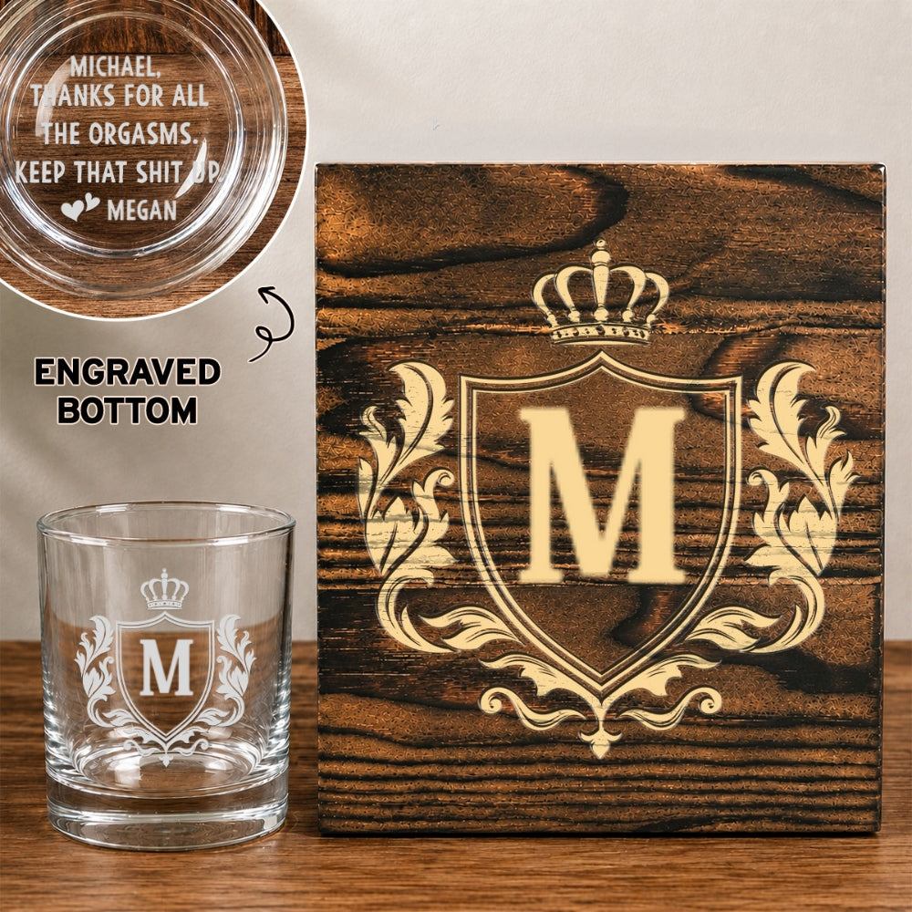 Thanks For All The Orgasms - Personalized Whiskey Glass Set