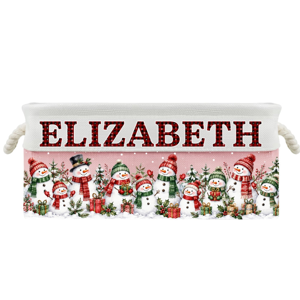 Santa Gift Basket - Personalized Storage Basket