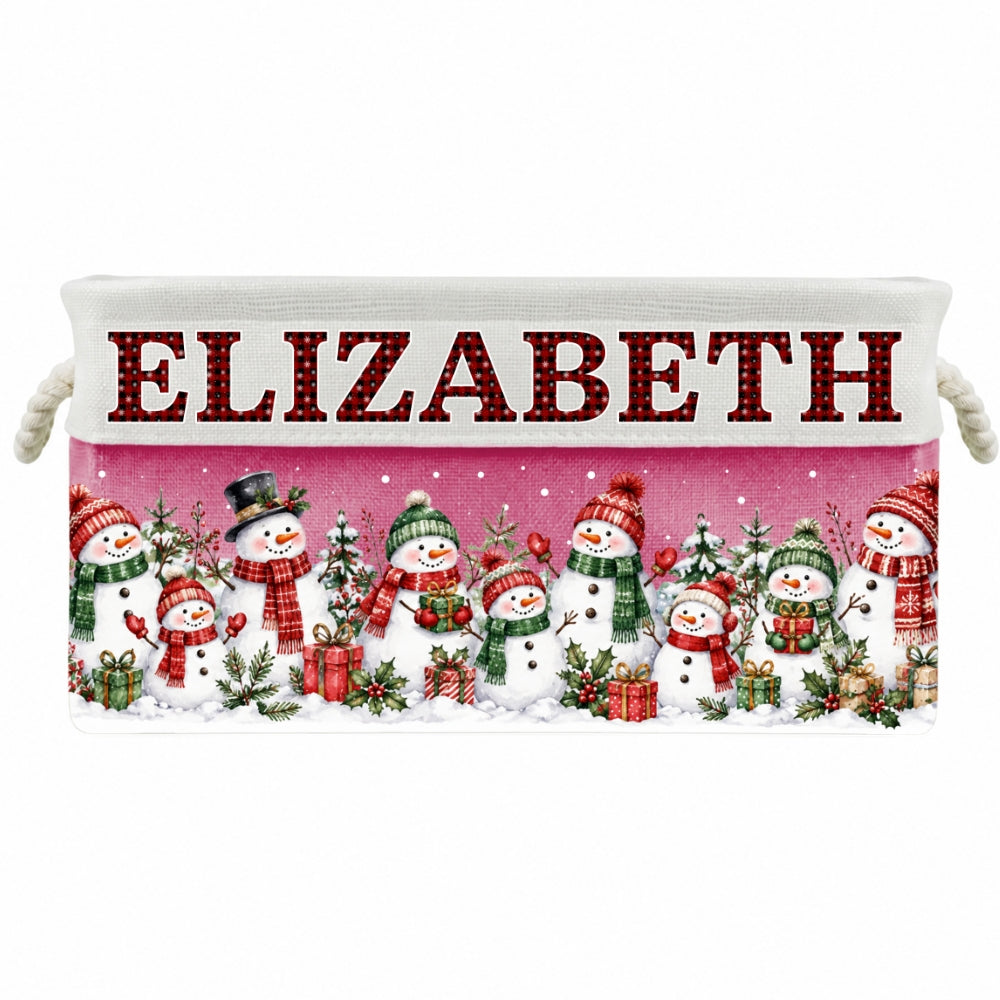 Santa Gift Basket - Personalized Storage Basket