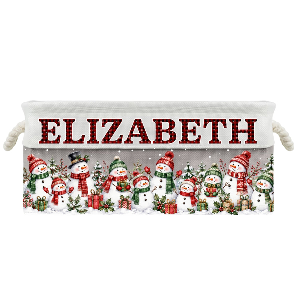Santa Gift Basket - Personalized Storage Basket