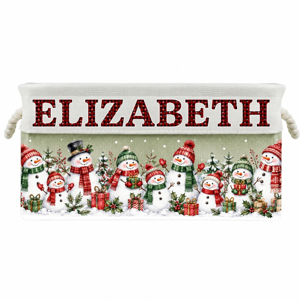 Santa Gift Basket - Personalized Storage Basket