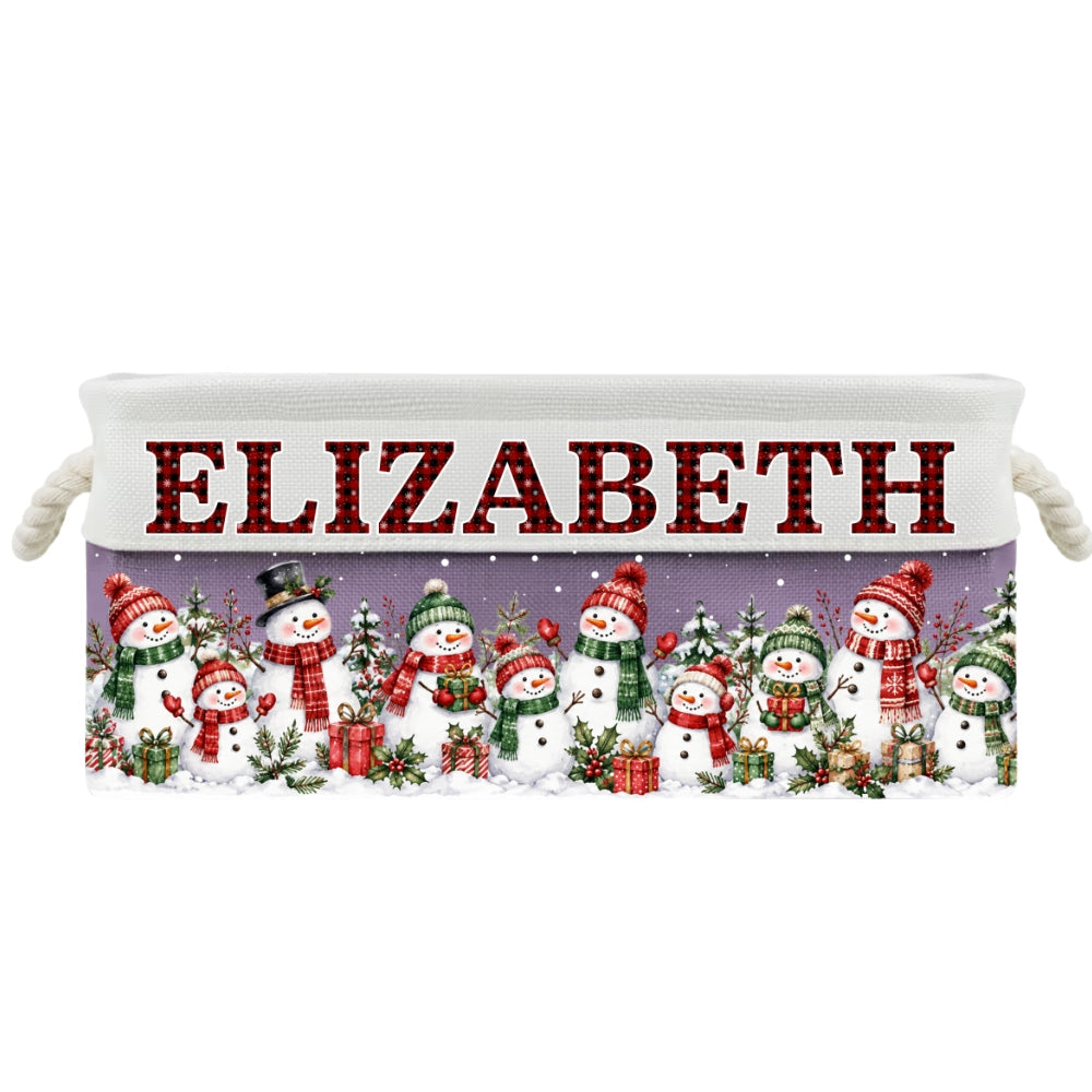 Santa Gift Basket - Personalized Storage Basket