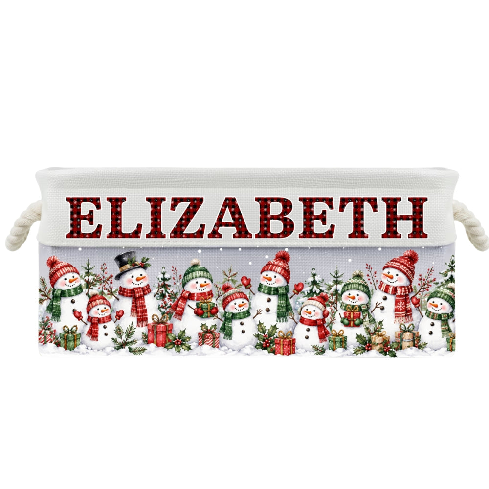 Santa Gift Basket - Personalized Storage Basket