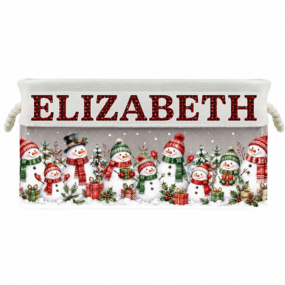 Santa Gift Basket - Personalized Storage Basket