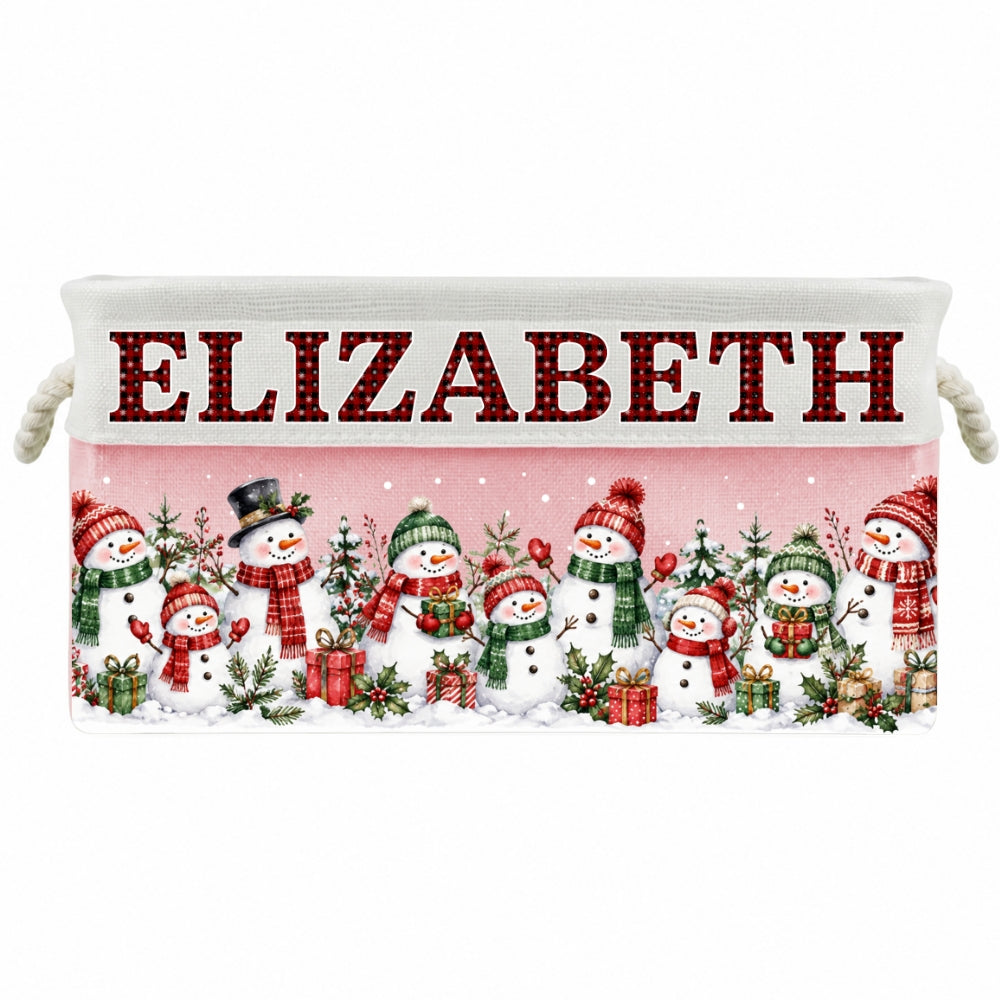 Santa Gift Basket - Personalized Storage Basket