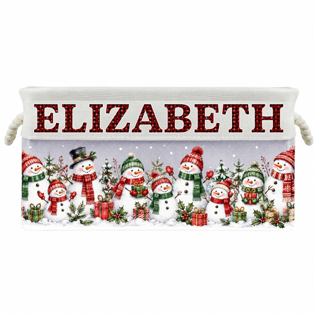 Santa Gift Basket - Personalized Storage Basket