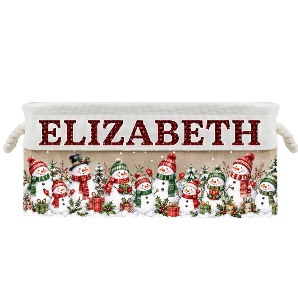 Santa Gift Basket - Personalized Storage Basket