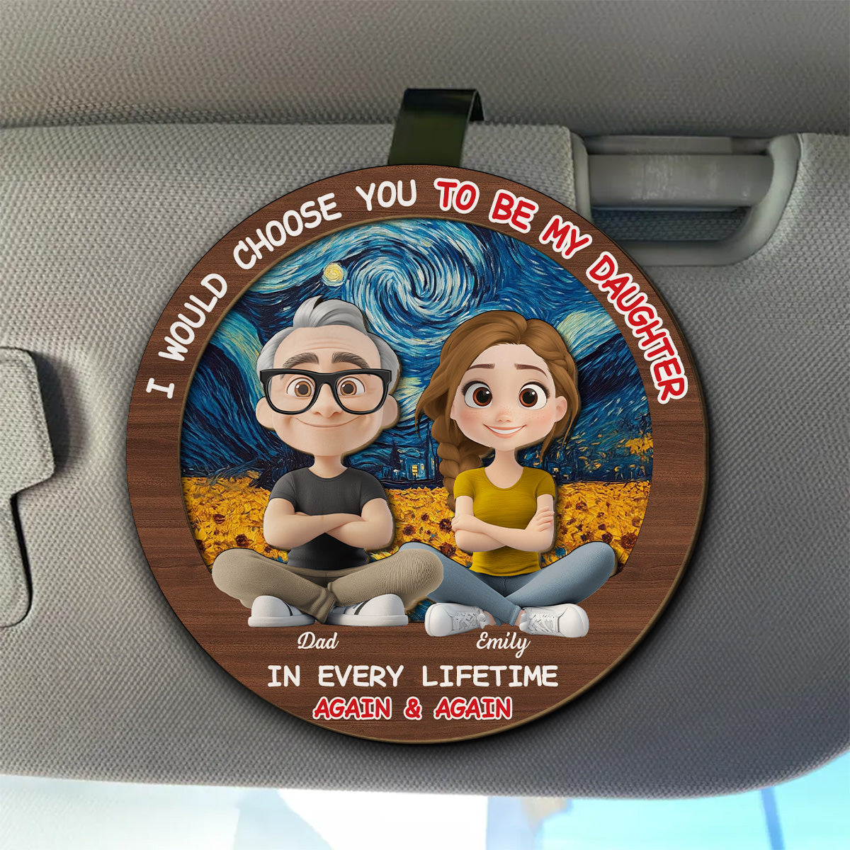 Always Choose You - Personalized Car Visor Clip