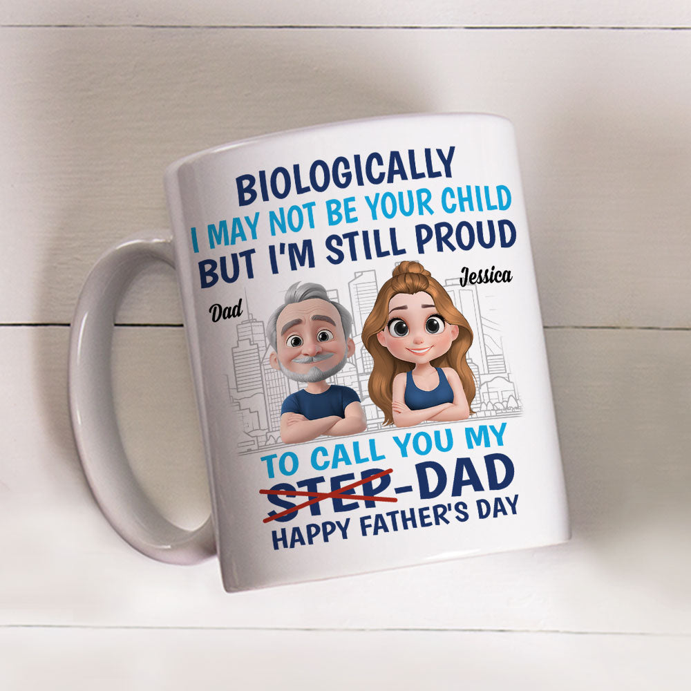 Custom Christmas & Birthday Keepsake Gift • Thanks For Being My Dad - Personalized Coffee Mug