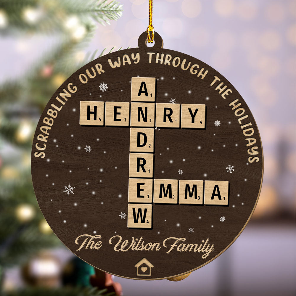 Custom Family Ornament, Christmas Gift for Family Members •  The Best Part Of Christmas - Personalized Wood Ornament