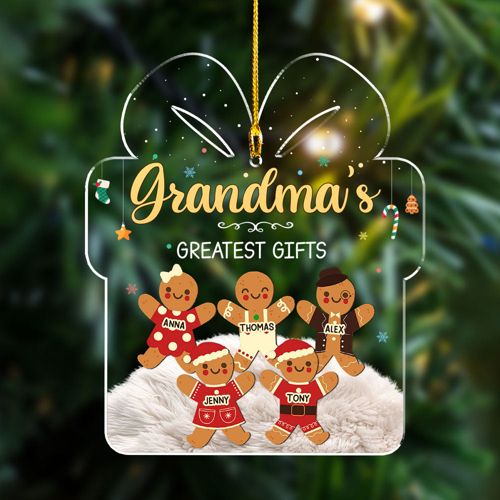 Custom Family Ornament, Christmas Gift for Family Members •  Greatest Gifts - Personalized Acrylic Ornament