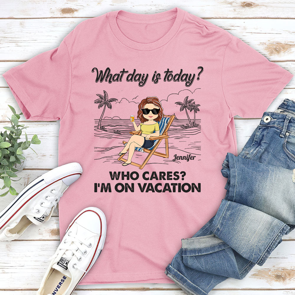 Custom Christmas & Birthday Keepsake Gift • On Vacation - Personalized Shirt