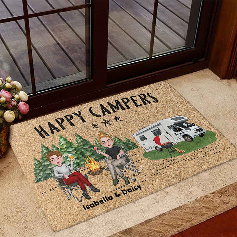 Happy Campers - Personalized Doormat