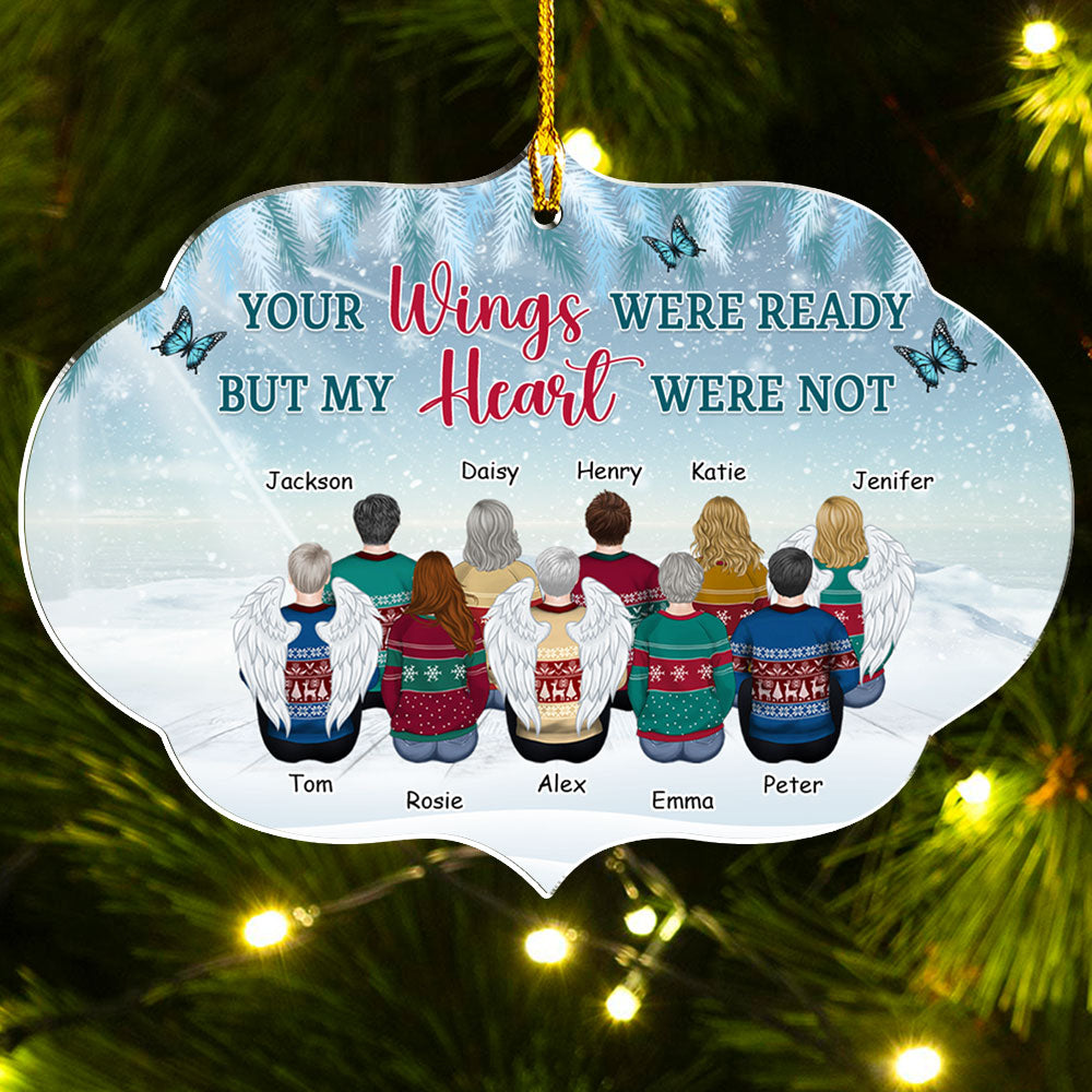 Custom Family Ornament, Christmas Gift for Family Members •  You Never Left My Heart - Personalized Acrylic Ornament