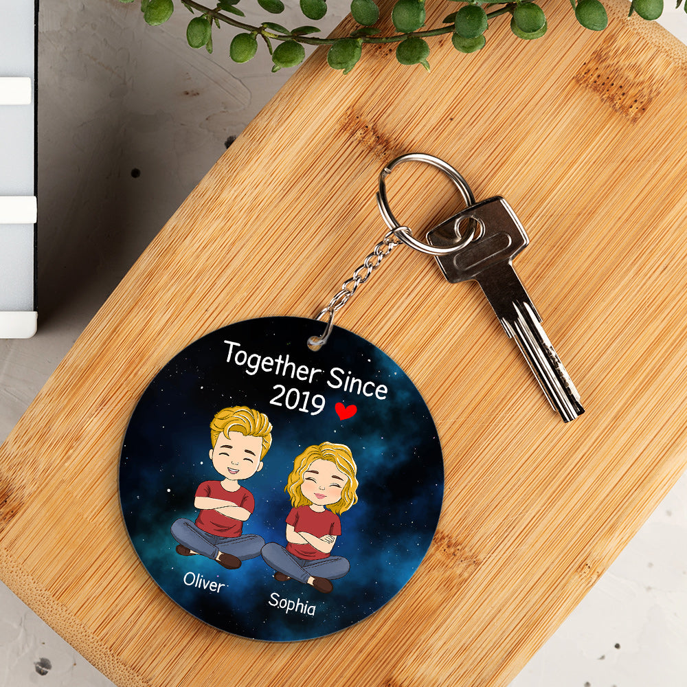 Star Map Together Since - Personalized Acrylic Keychain