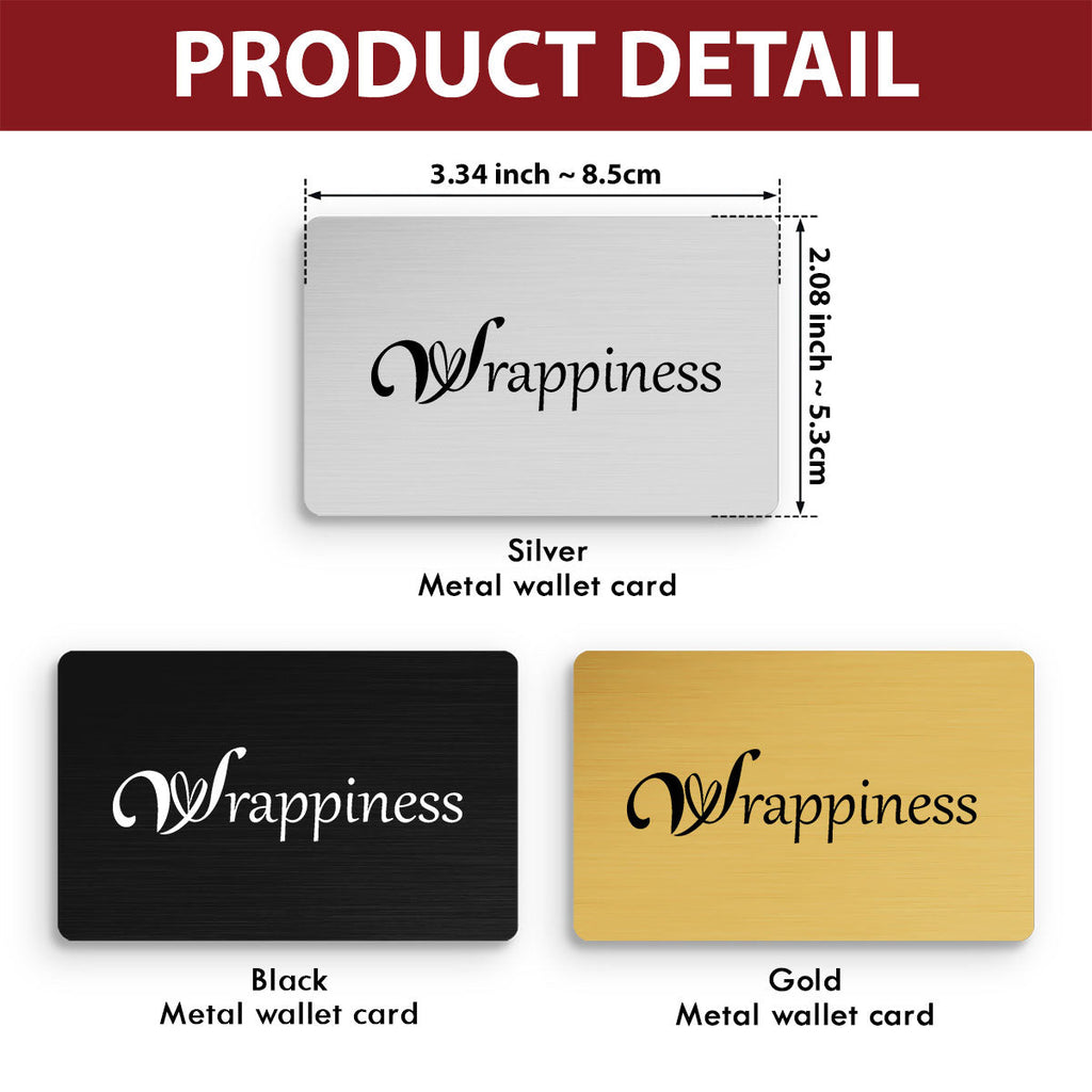 Carry Me Love - Personalized Wallet Card