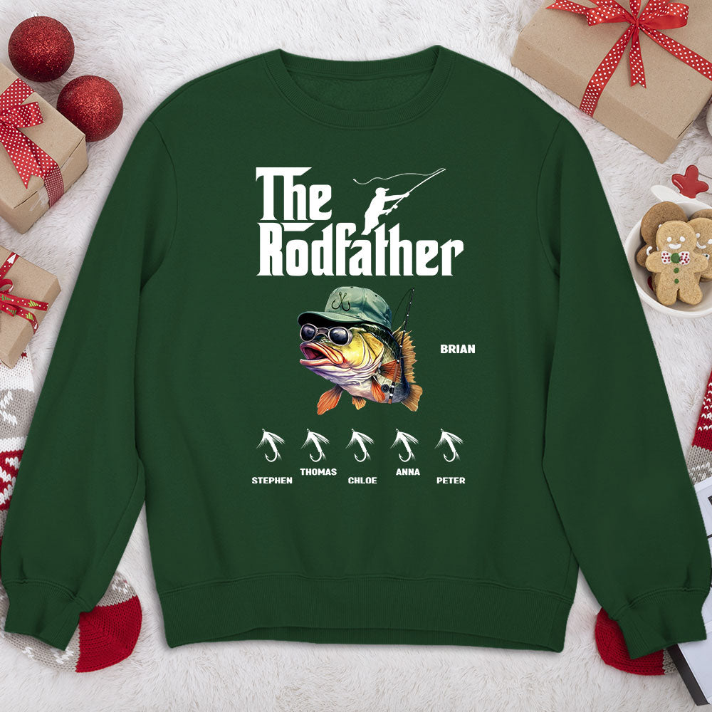 Custom Christmas & Birthday Gift for Dad, Grandpa • The Rodfather - Personalized Shirt