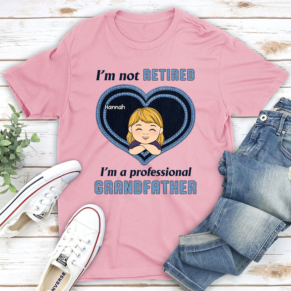 Custom Christmas & Birthday Keepsake Gift • I Am A Professional Grandpa - Personalized Shirt