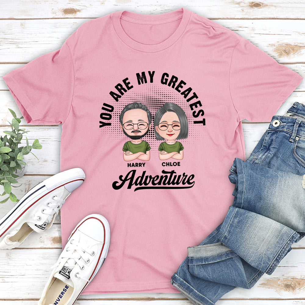 Custom Anniversary Keepsake Gifts For Couple • Greatest Adventure - Personalized Classic T-shirt