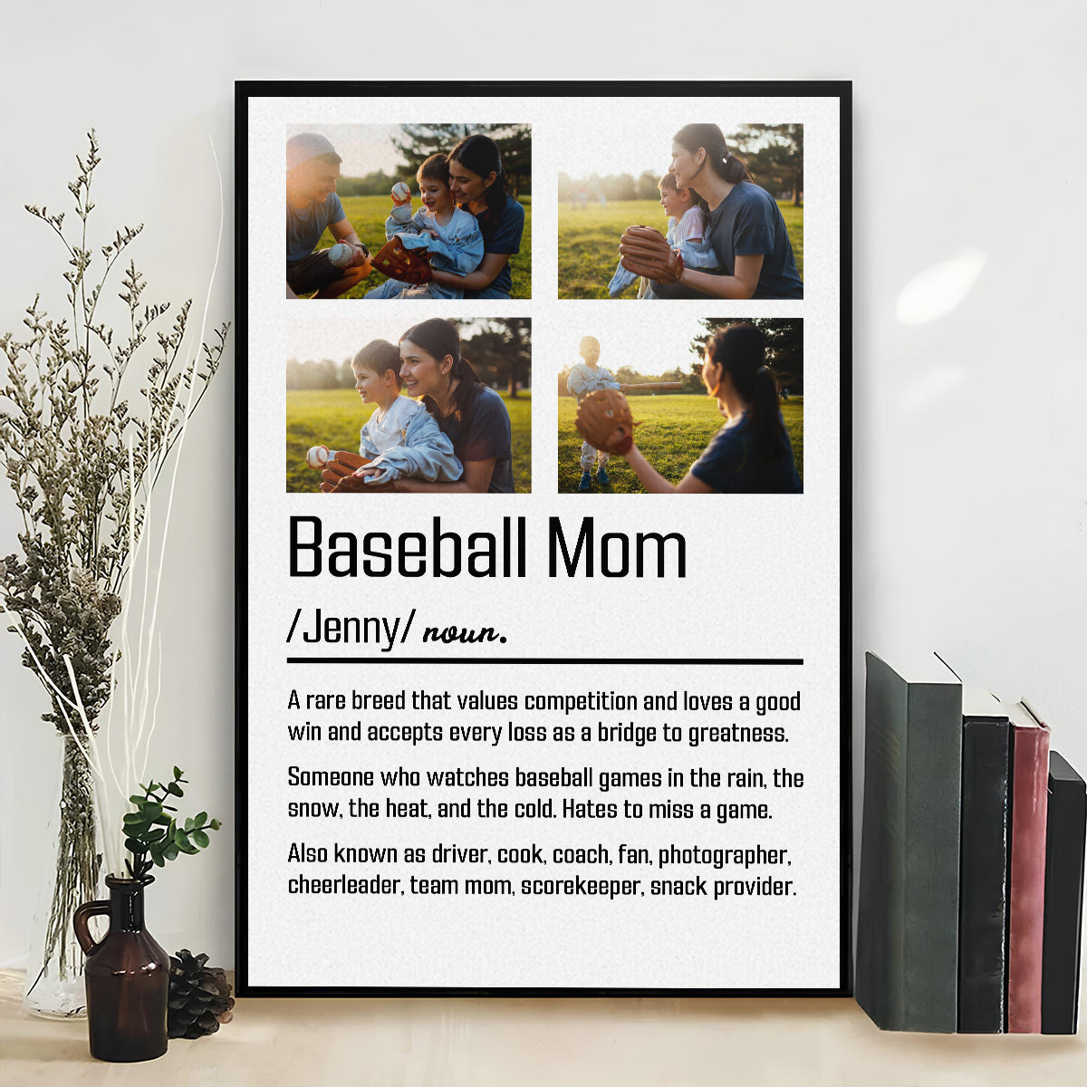 Baseball Moms Never Miss Games - Personalized Poster