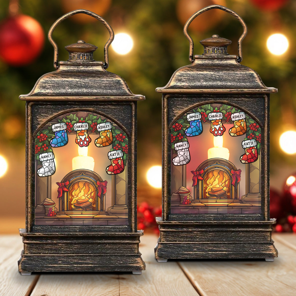 Warm Season - Personalized Christmas Wind Lamp