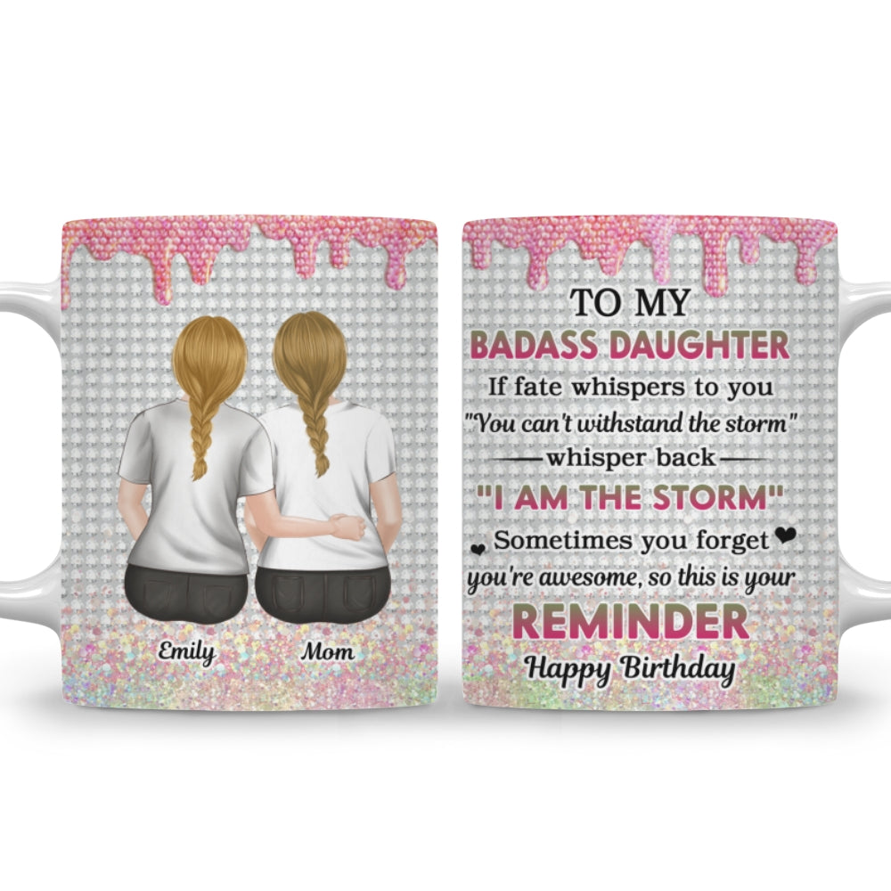 Custom Christmas & Birthday Gift for Daughter • Warrior Granddaughter - Personalized Coffee Mug