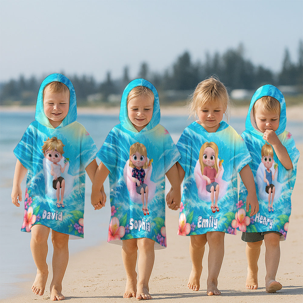 My Forever Love - Personalized Hooded Beach Towel