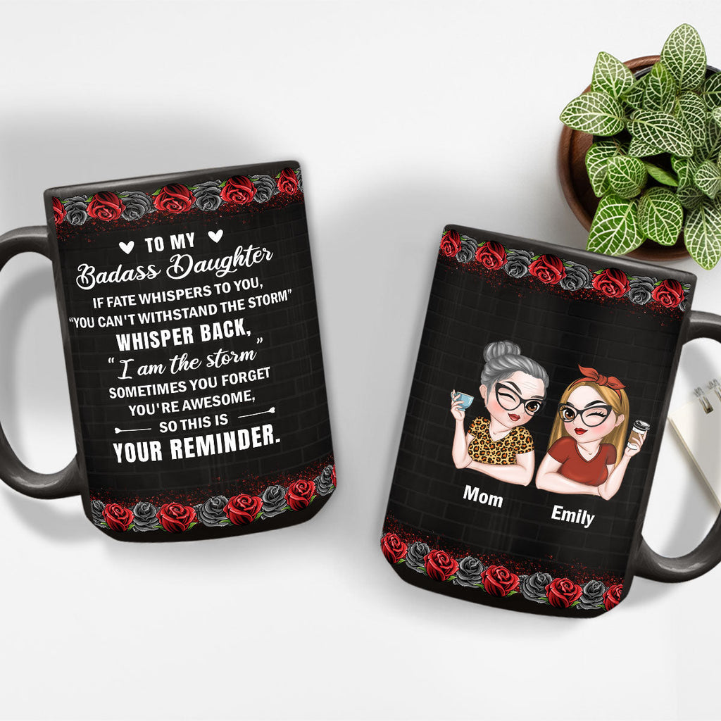 Custom Mother's Day Gift for Daughter • For The Strongest Daughter - Personalized Coffee Mug