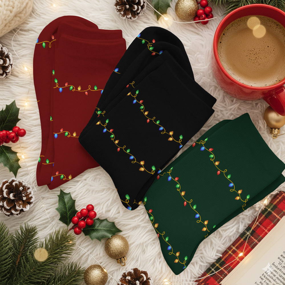 Custom Christmas Footwear, Birthday Gift For Son, Daughter • Watching Movies - Personalized Crew Socks