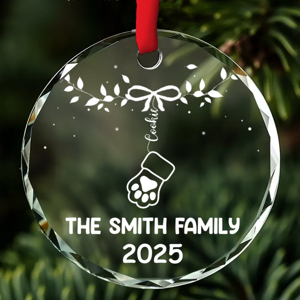 Custom Family Ornament, Christmas Gift for Family Members •  Our Family Love - Personalized Glass Ornament