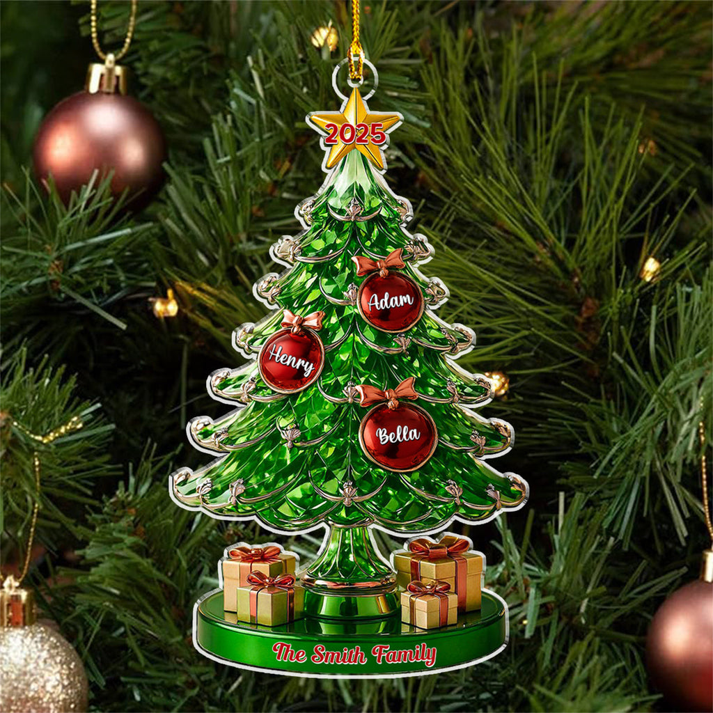 Custom Family Ornament, Christmas Gift for Family Members •  This Day Our Family - Personalized Acrylic Ornament