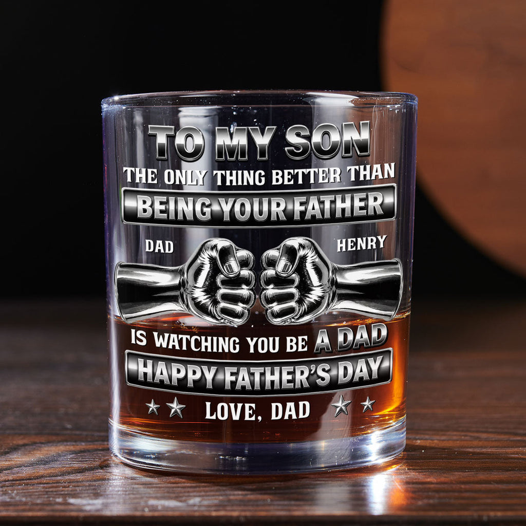 Better Than Being Your Dad - Personalized Whiskey Glass
