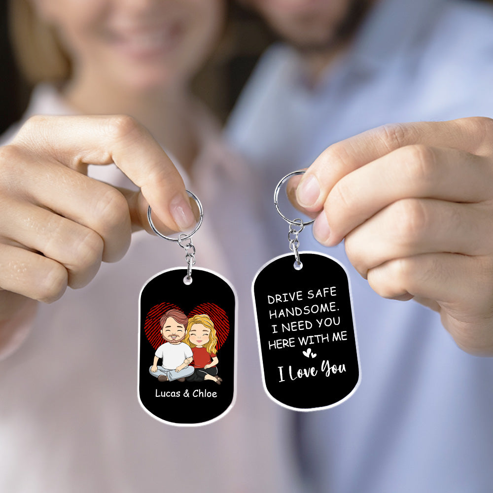 I Need You Here - Personalized Acrylic Keychain