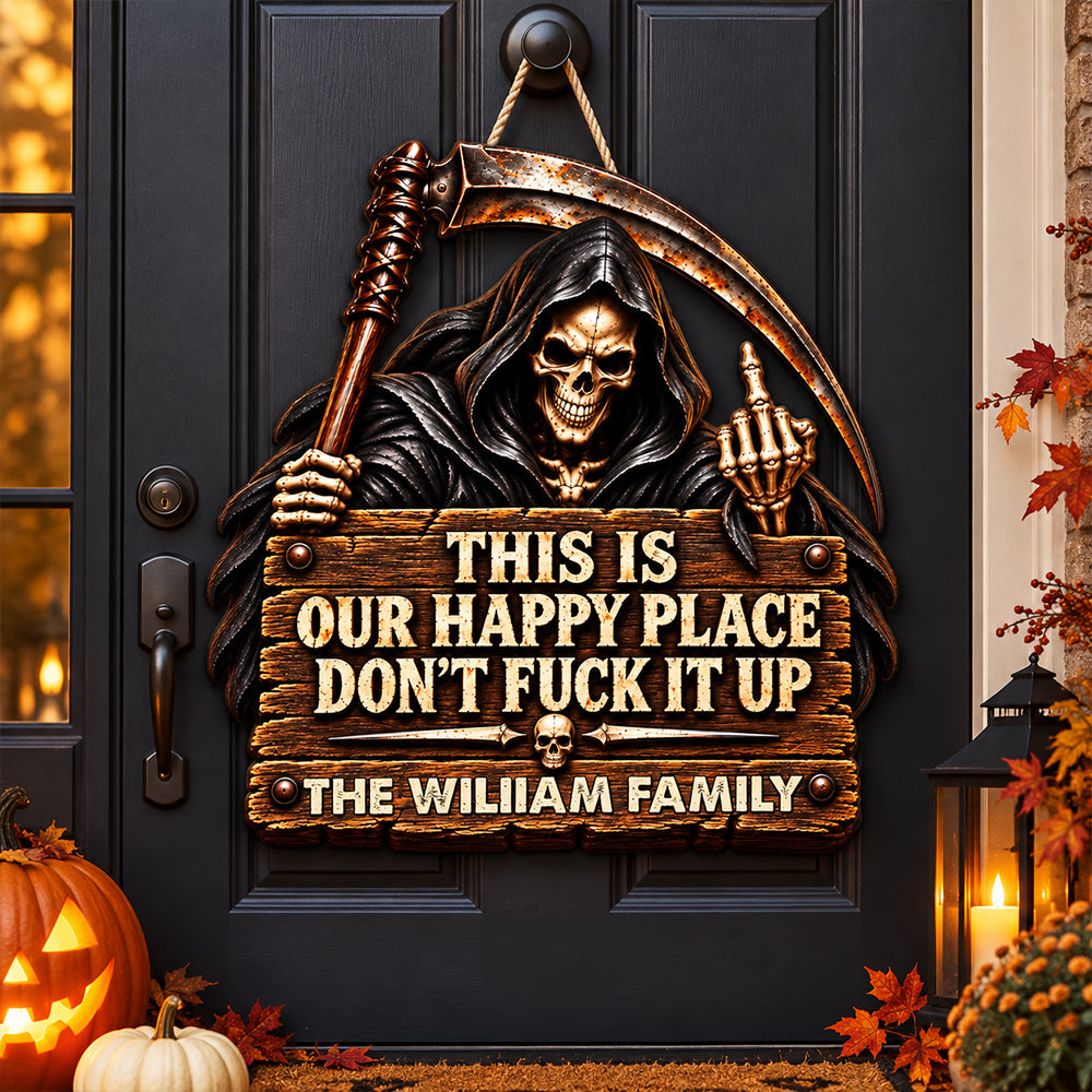 Respect The Vibe Or Leave - Personalized Wood Sign