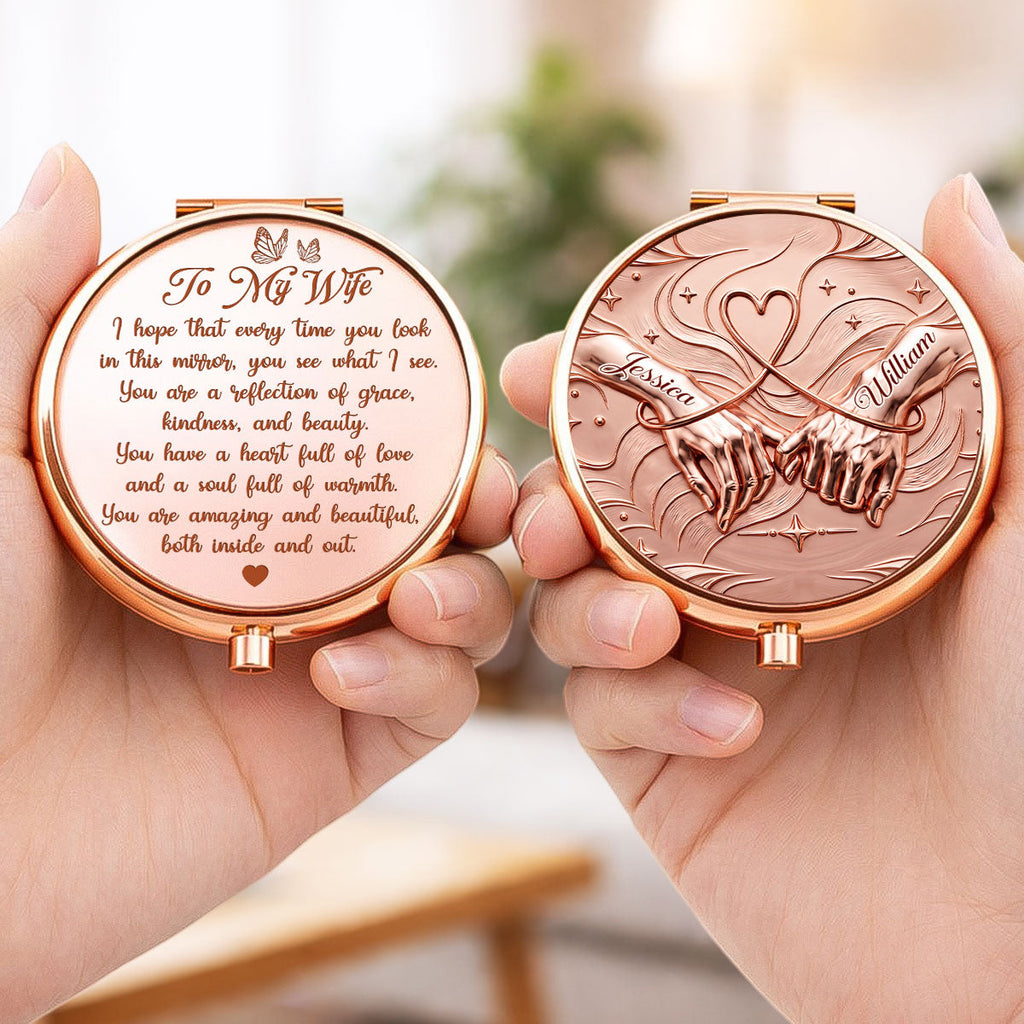 Forever Beautiful In My Eyes - Personalized Compact Mirror