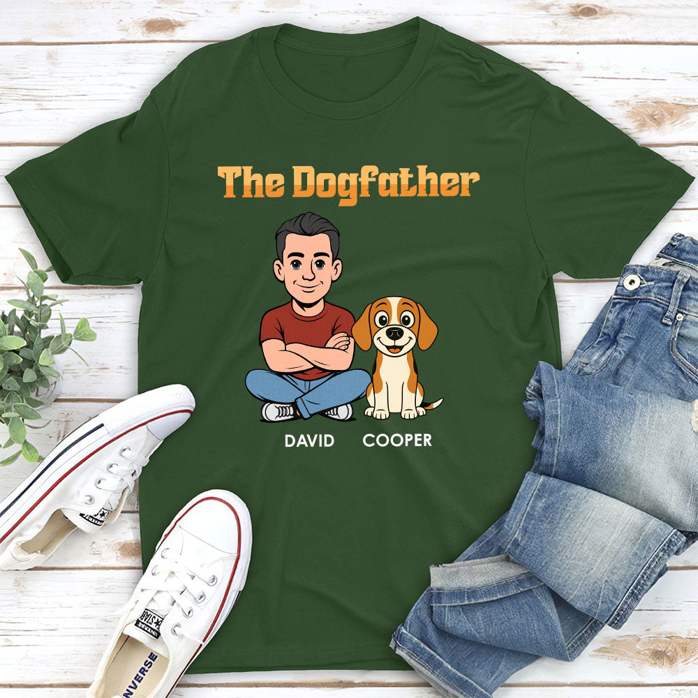 Custom Christmas & Birthday Keepsake Gift • The Dogfather Retro - Personalized Shirt