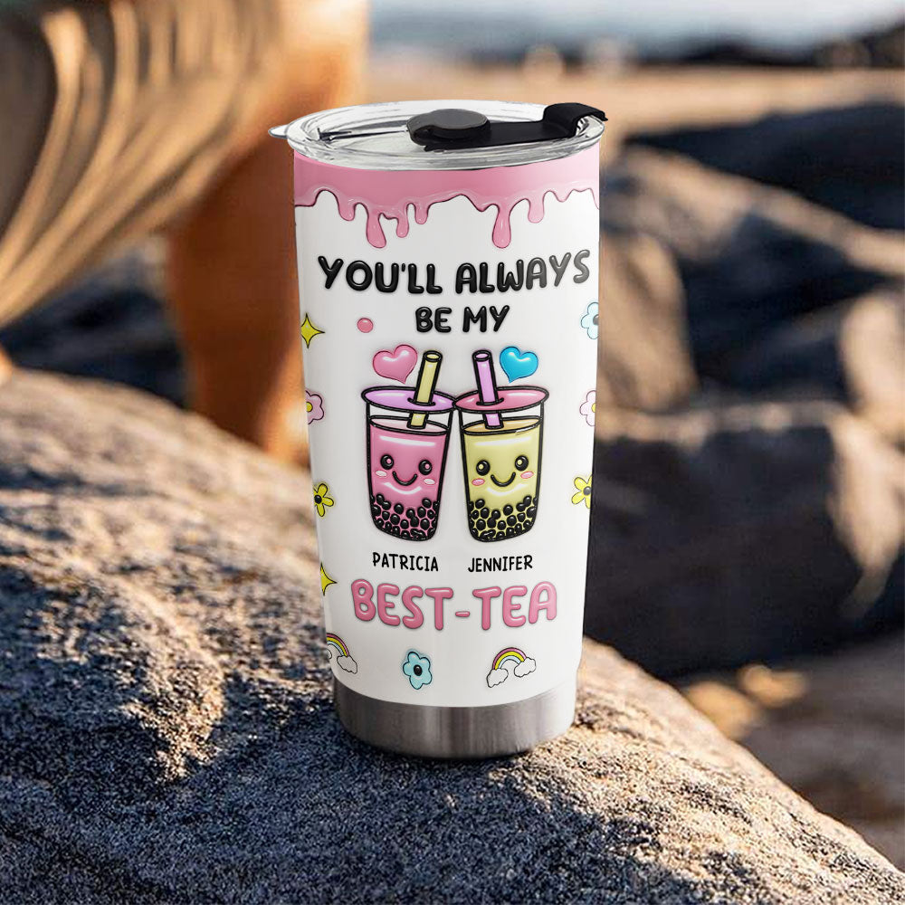 Best Friend Forever - Personalized 3D Inflated Effect Tumbler
