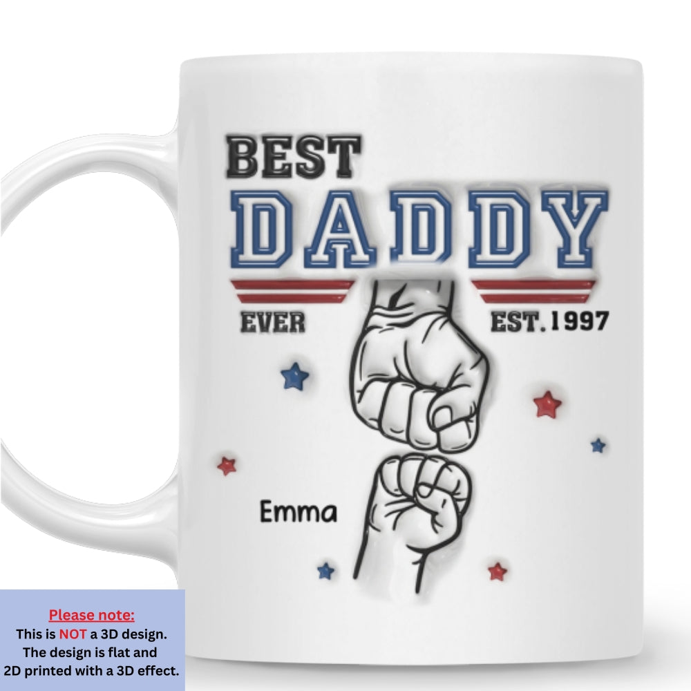 Custom Father's Day, Special Gift for Dad & Grandpa • Our Dad - Personalized 3D Inflated Effect Mug