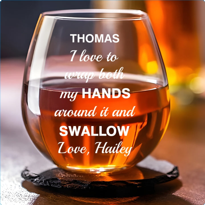 Love It - Personalized Wine Glass