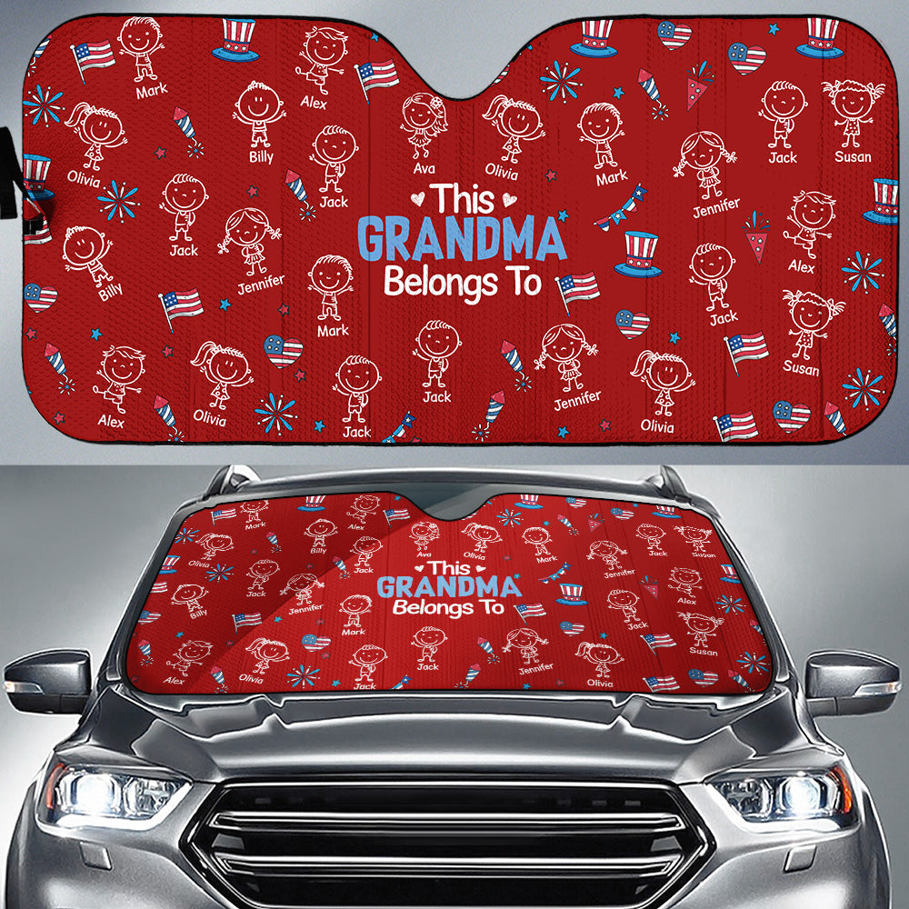 Papa America - Personalized Car Sunshade