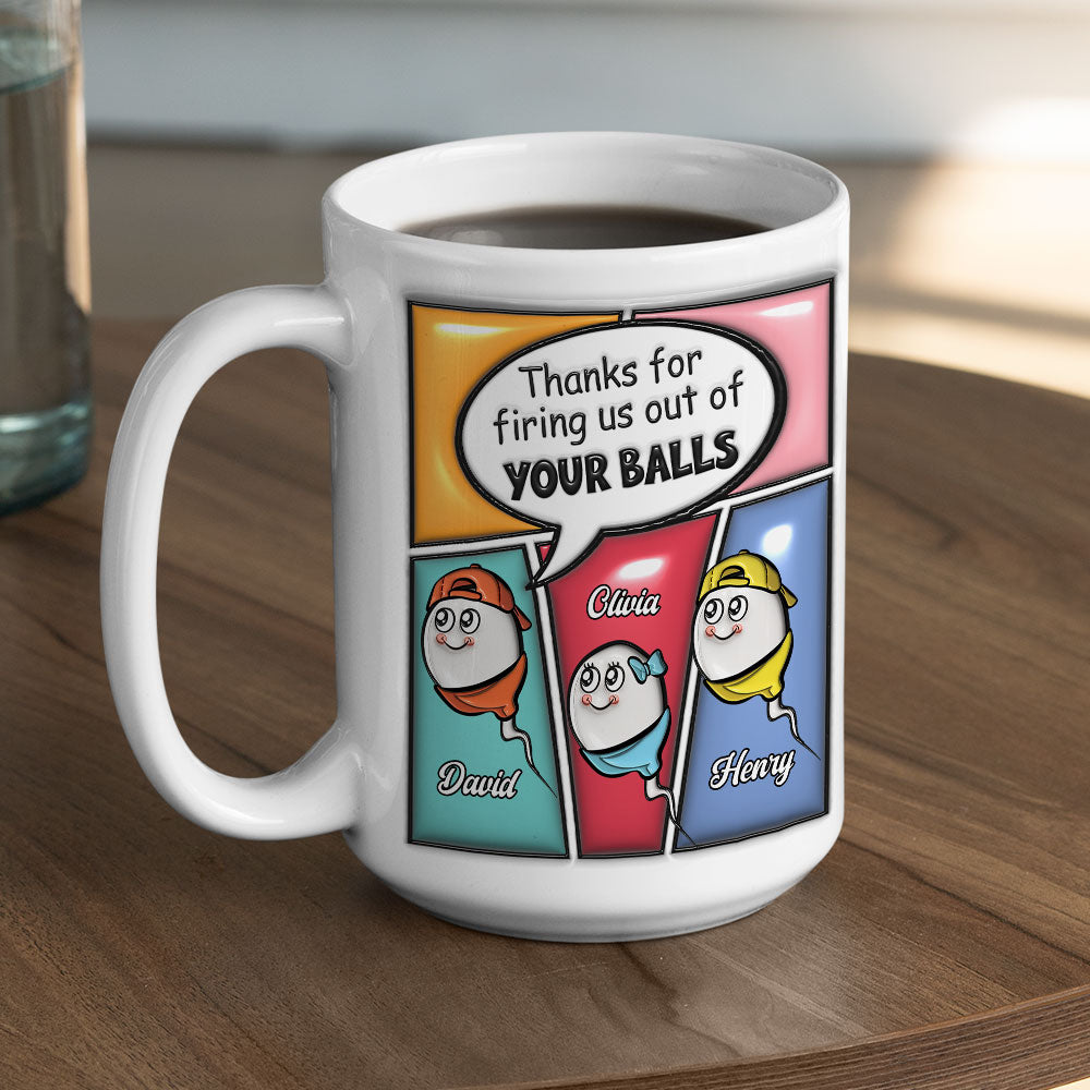 Custom Anniversary Keepsake Gifts For Couple • Built By Dad - Personalized 3D Inflated Effect Mug