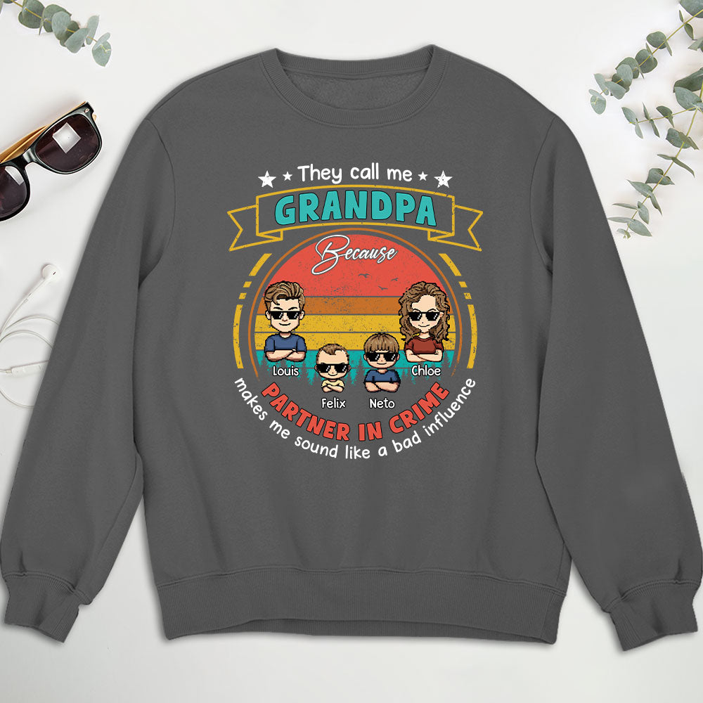 Custom Father's Day, Special Gift for Dad & Grandpa • Bad Influence - Personalized Shirt