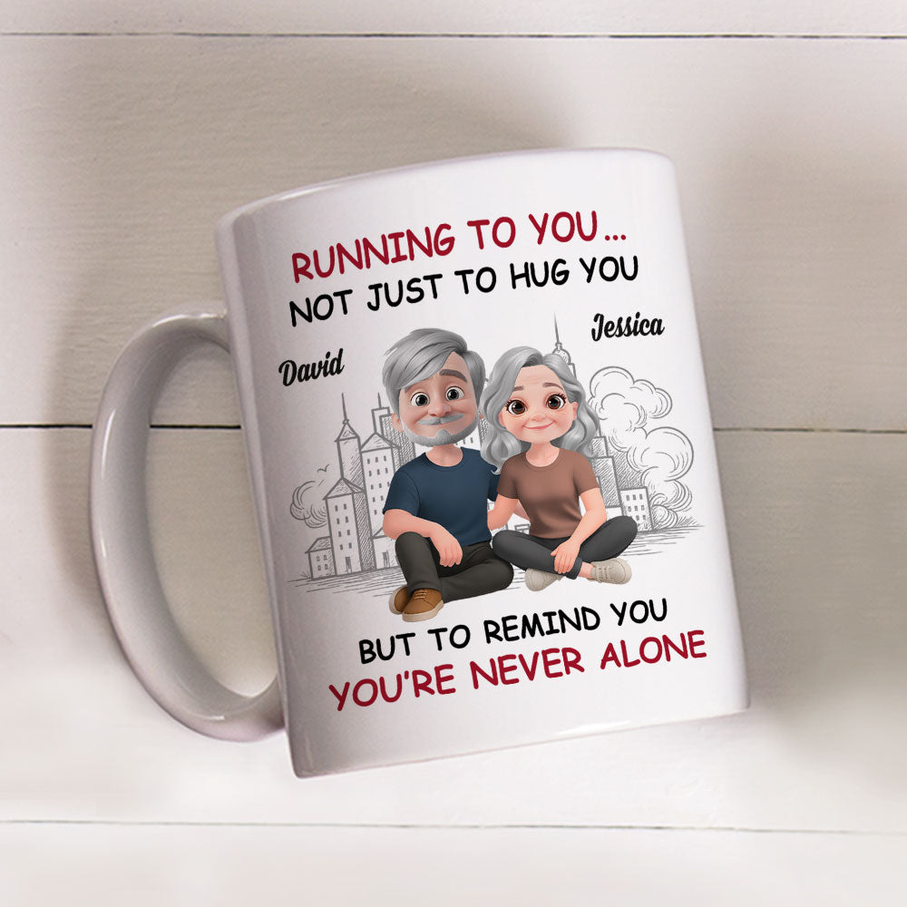 Custom Anniversary Keepsake Gifts For Couple • Heart Runs Home To You - Personalized Coffee Mug